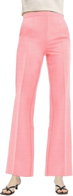 MANIAC Slim Fit Women Pink Trousers