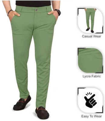 kdsn Regular Fit Men Light Green Trousers