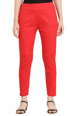 ALIZATRADERS Regular Fit Women Red Trousers