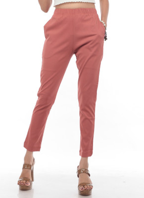 TRUELADY Regular Fit Women Pink Trousers