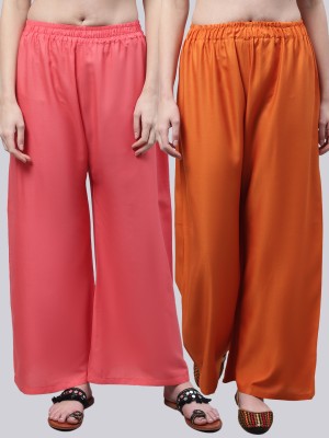 VALLES365 by S.c. Flared Women Red, Orange Trousers