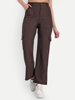 NEXT ONE Regular Fit Women Brown Trousers