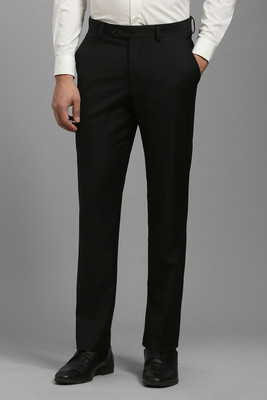 LOUIS PHILIPPE Slim Fit Men Black Trousers