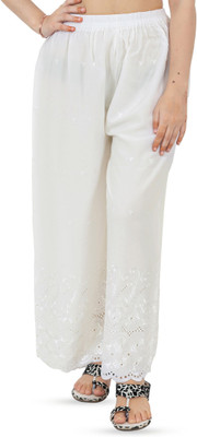 Virti WOMAN Regular Fit Women White Trousers