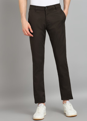 KILLER Slim Fit Men Dark Green Trousers