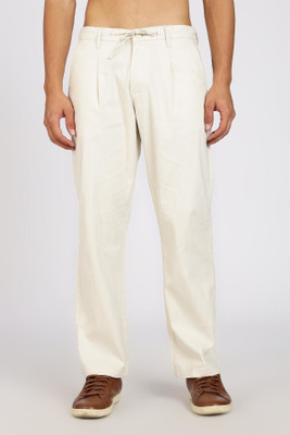 Color Hunt Regular Fit Men White Trousers
