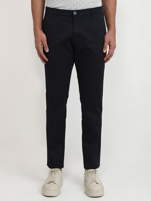 PARX Tapered Men Blue Trousers