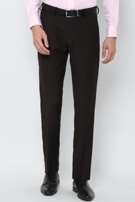 LOUIS PHILIPPE Regular Fit Men Brown Trousers