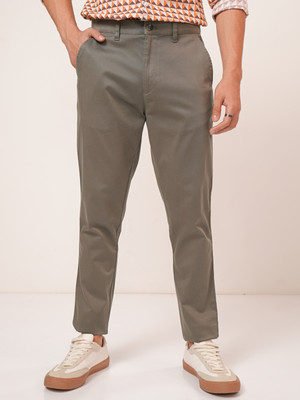 HIGHLANDER Tapered Men Grey Trousers