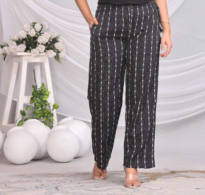 welcomekurti Regular Fit Women Black Trousers