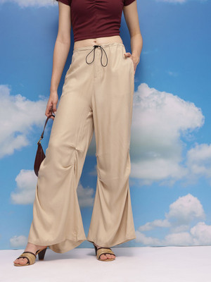 CORSICA Relaxed Women Beige Trousers