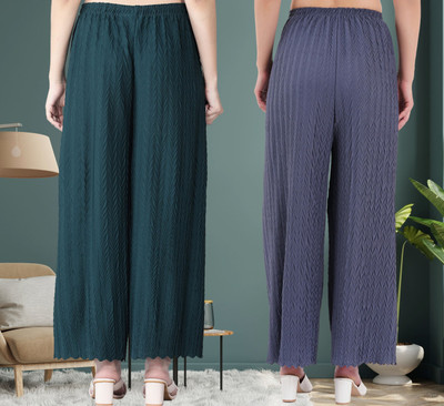 Clifton Fab Comfort Fit Women Green, Grey Trousers