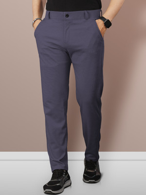 VeBNoR Regular Fit Men Grey Trousers