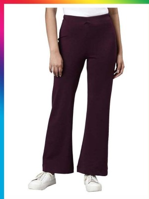 livaa Regular Fit Women Maroon Trousers