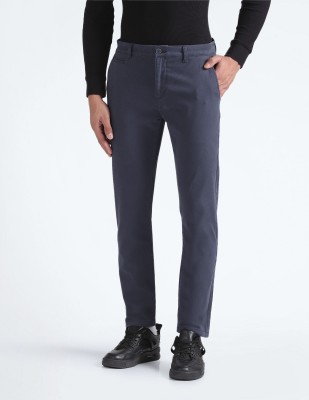 FLYING MACHINE Tapered Men Blue Trousers