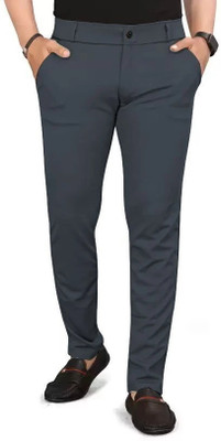 Jkgarment Regular Fit Men Grey Trousers