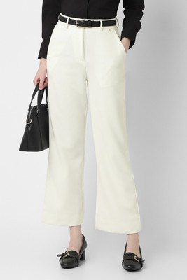 VAN HEUSEN Regular Fit Women Beige Trousers