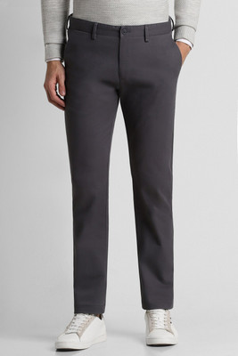 PETER ENGLAND Slim Fit Men Grey Trousers