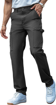 MANIAC Regular Fit Men Black Trousers