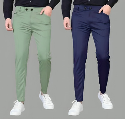 SUMITGARMENT Solid Men Blue, Green Track Pants
