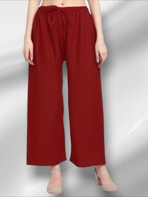 BCD FASHIONS Regular Fit Women Maroon Trousers