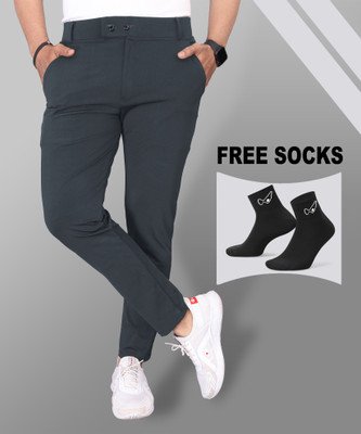 MiraMichi Regular Fit Men Black Trousers