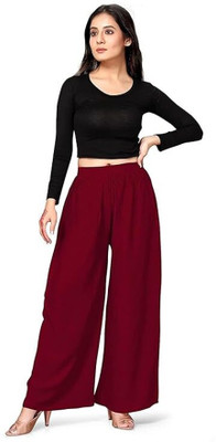 smota Straight Fit Women Maroon Trousers