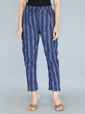 Kriftee Regular Fit Women Blue Trousers