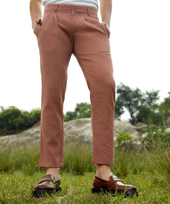 CAMPUS SUTRA Regular Fit Men Brown Trousers
