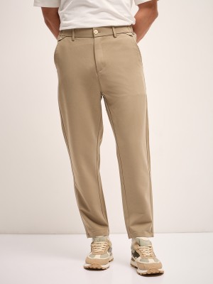 THE BEAR HOUSE Relaxed Men Beige Trousers