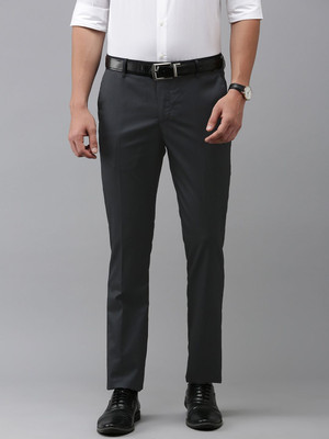 ARROW Regular Fit Men Black Trousers