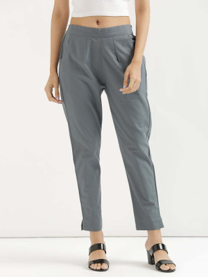 Belizs Relaxed Women Grey Trousers