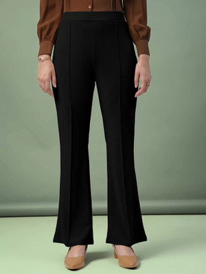 TextileTrend Relaxed Women Black Trousers