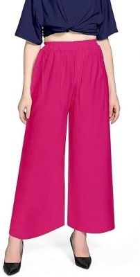 Ashrit Relaxed Women Pink Trousers