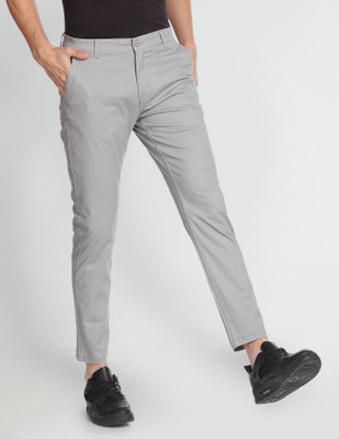 FLYING MACHINE Tapered Men Grey Trousers
