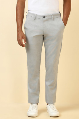 Allen Solly Slim Fit Men Grey Trousers