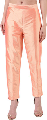 FLOREOS Regular Fit Women Orange Trousers
