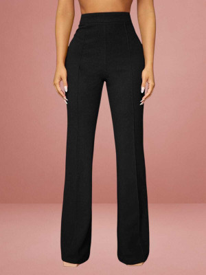 nitafashion Loose Fit Women Black Trousers