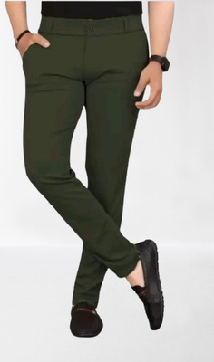 Nk staylish Regular Fit Men Green Trousers