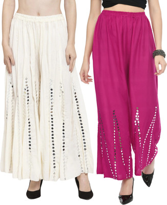 OMAYAA Comfort Fit Women Pink Trousers