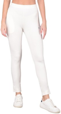 Comfort Lady Relaxed Women White Trousers