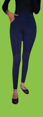 SP FASHION Slim Fit Women Blue Trousers