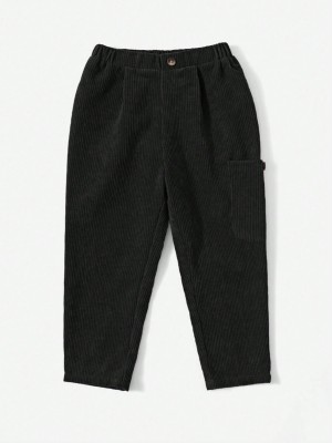 EMBLICA Regular Fit Boys & Girls Black Trousers