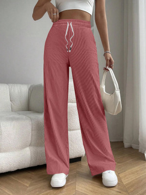 Rajovati Relaxed Women Pink Trousers