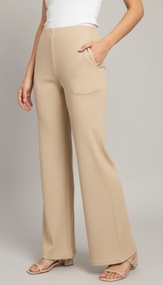 Valley Regular Fit Women Beige Trousers