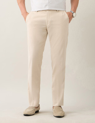 ARROW Regular Fit Men Beige Trousers