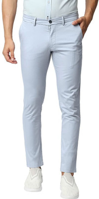 BASICS Slim Fit Men Blue Trousers