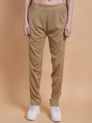 vesture Relaxed Women Beige Trousers