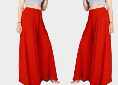 BHAGYASHRAY Regular Fit Women Red Trousers