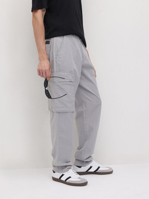 Roadster Relaxed Men Grey Trousers